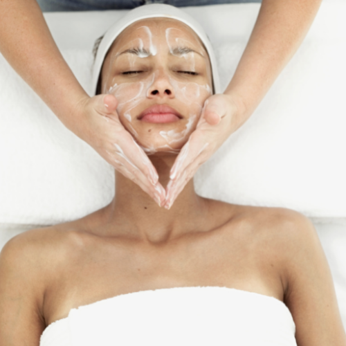 Women Getting a Facial